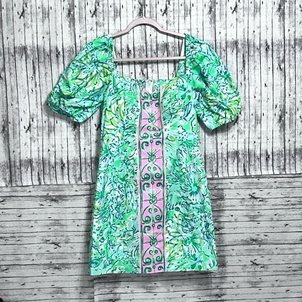 Lilly Pulitzer Daniela Stretch Dress Hopelessly Devoted Engineered